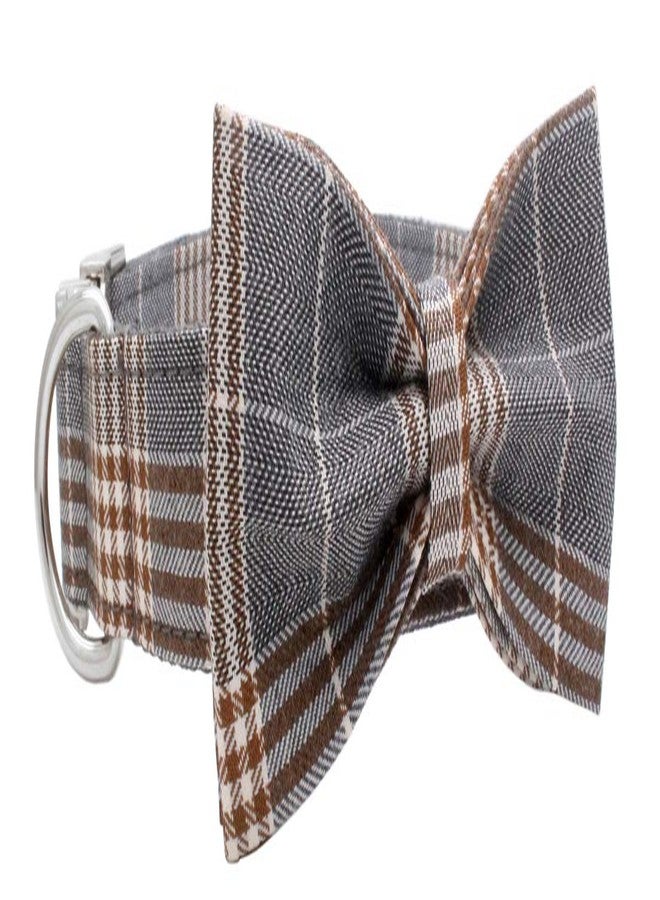 YOY Soft Comfortable Adjustable Pet Collar with Bowtie, Heavy Duty Dog Collar and Leash Set for Small Medium Large Dogs Cats, Puppy Grooming Doggy Accessories, Length 12" - 16" - Image 4
